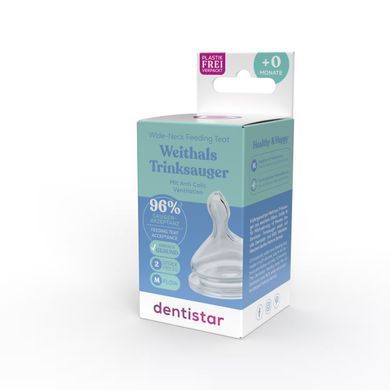 Соска силиконовая антиколик Dentistar, M, 1шт 3960008 Mams family