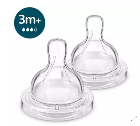 Соска силіконова Philips AVENT Анти-Колік 2 од SCY762/02, повільний потік, від 1+ місяців 3936418 Mams family