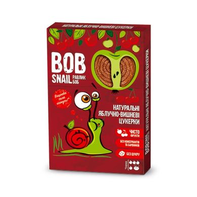 Натуральные фруктово-ягодные конфеты Равлик Боб "Яблоко - вишня", 60г 1740415 Mams family