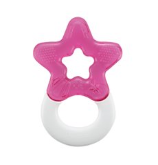 Зубне кільце з силіконовою насадкою охолоджувальною Dentistar, рожеве 3960014 Mams family