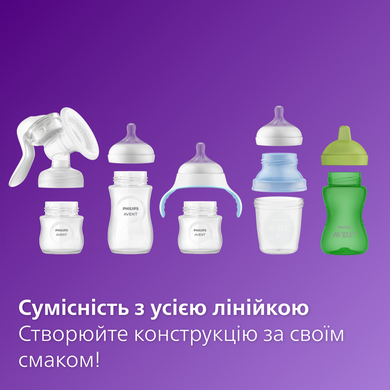 Бутылочка пластиковая AVENT Anti-Colic,260мл 1штSCY103/01, соска силикон, средний поток 3, с 1+ месяца 3936416 Mams family