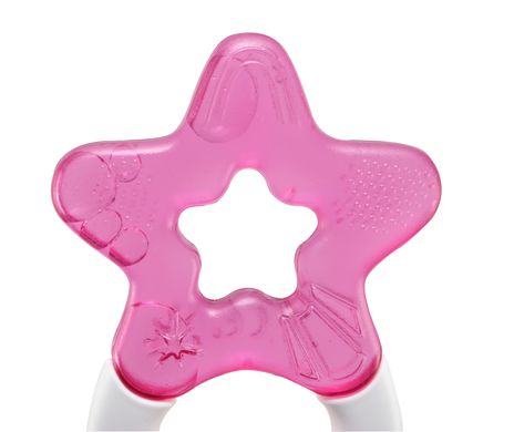 Зубне кільце з силіконовою насадкою охолоджувальною Dentistar, рожеве 3960014 Mams family