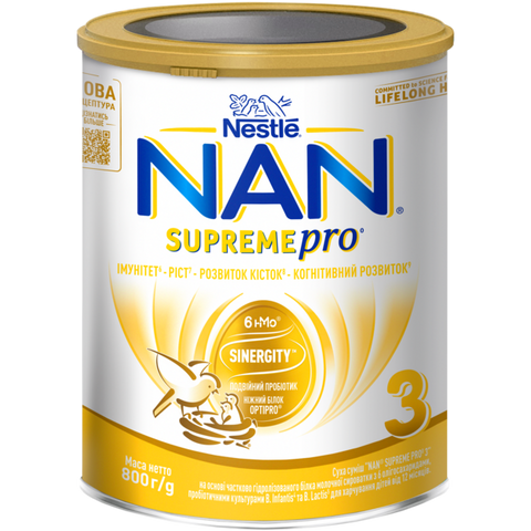 NAN 3 SUPREME PRO cухая смесь для кормления детей от 12 месяцев, 800 г 1000049 Mams family